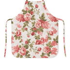 Vintage rose apron on hanger