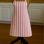 Pink striped apron on mannequin