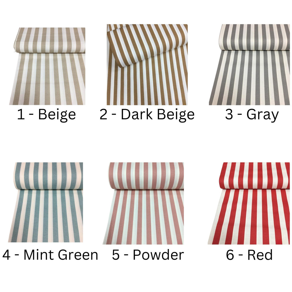 Stripe color chart colors 1-6