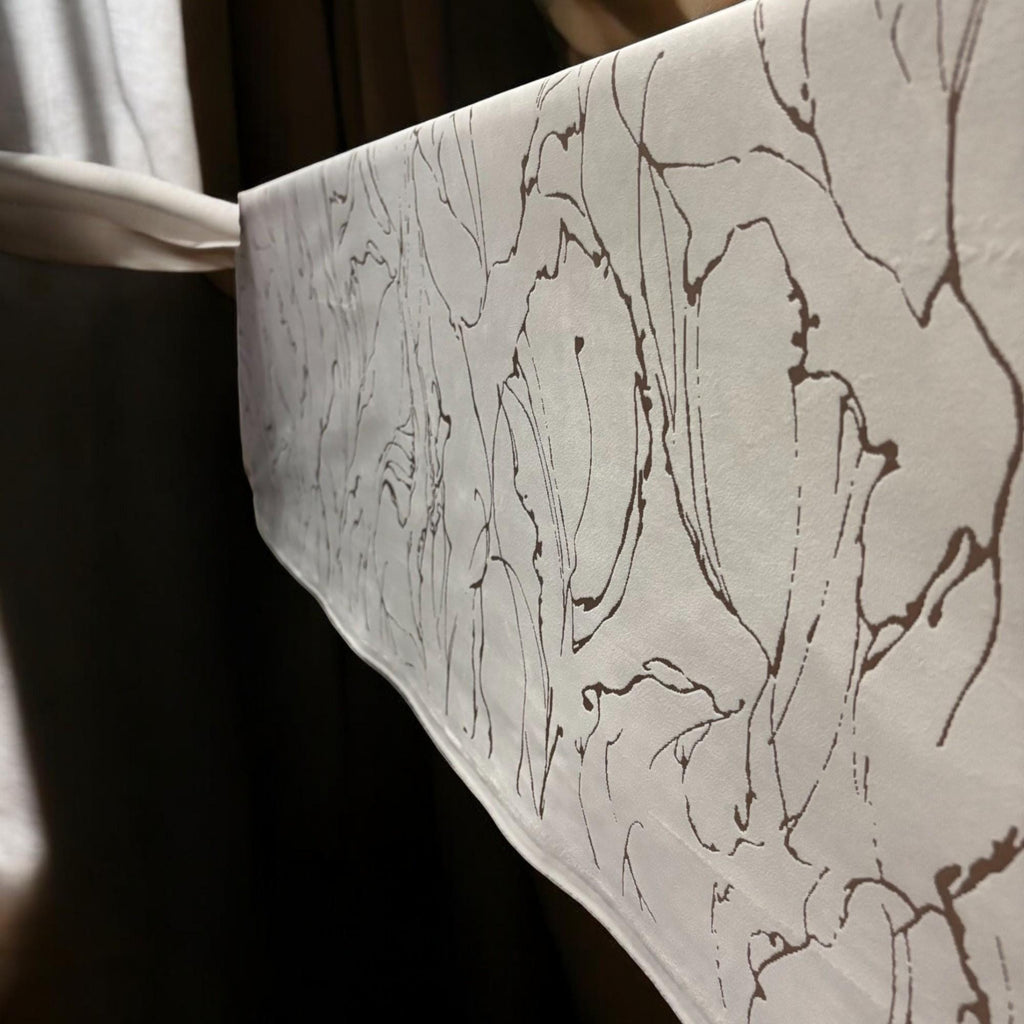 Velvet Tablecloth — Marble Swirl, 3 Colors, Custom Size