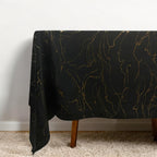 Velvet Tablecloth — Marble Swirl, 3 Colors, Custom Size