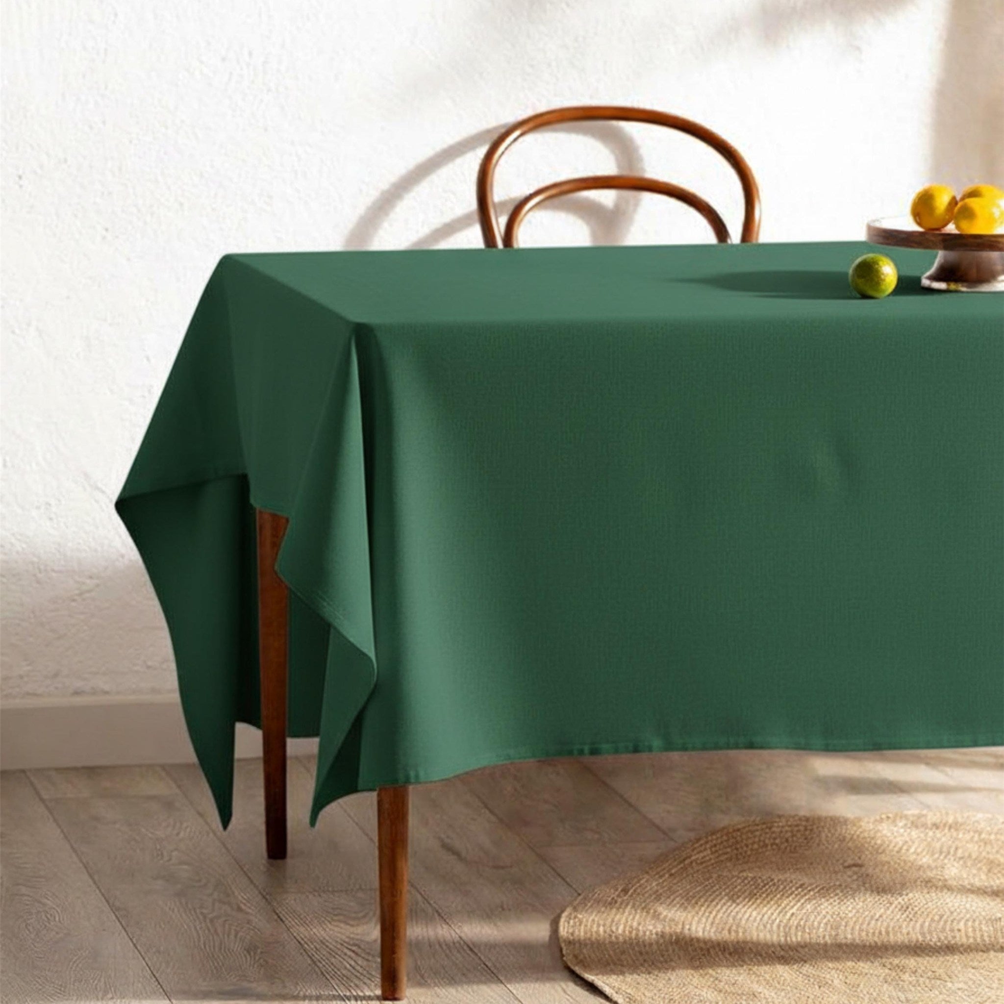Stain Resistant Cotton Tablecloth — 58 Colors, Custom Size