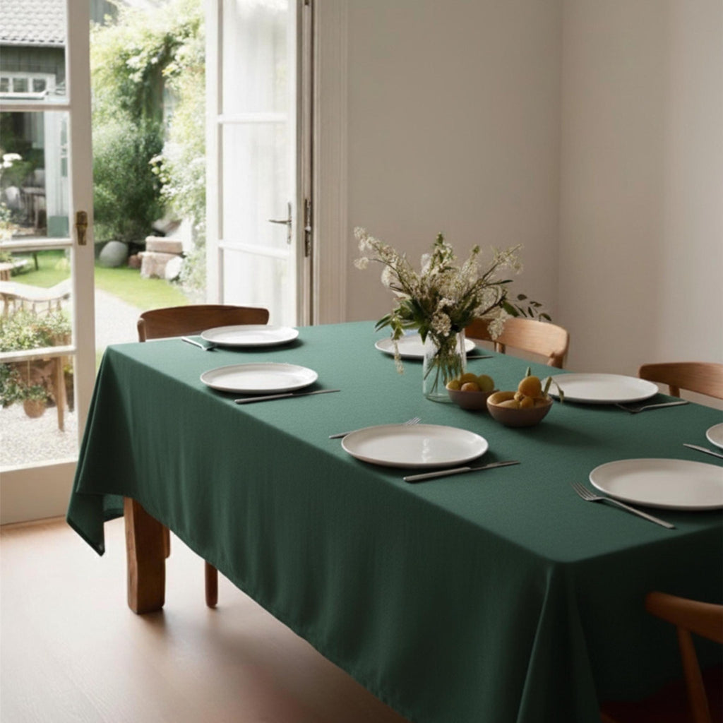 Stain Resistant Cotton Tablecloth — 58 Colors, Custom Size