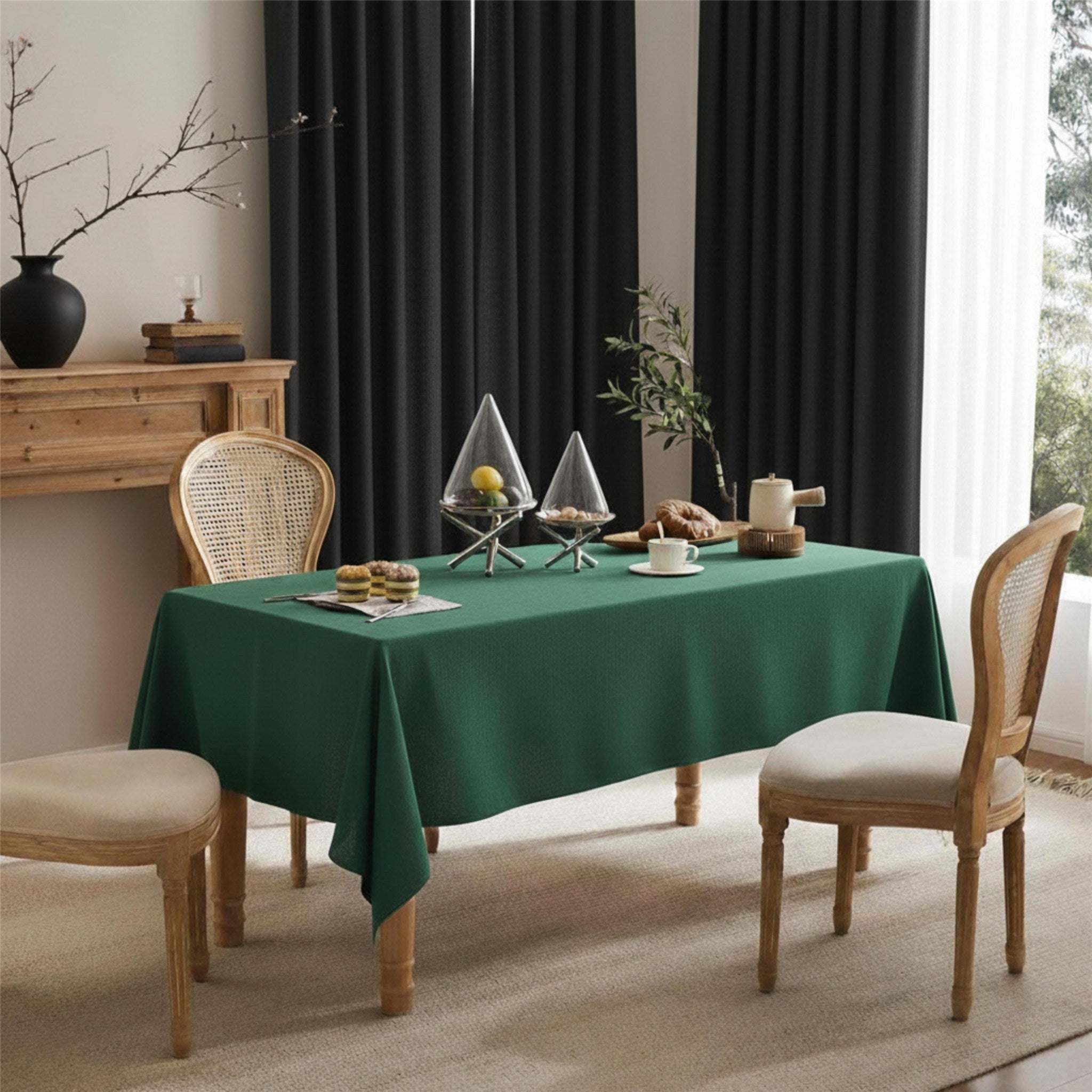 Stain Resistant Cotton Tablecloth — 58 Colors, Custom Size