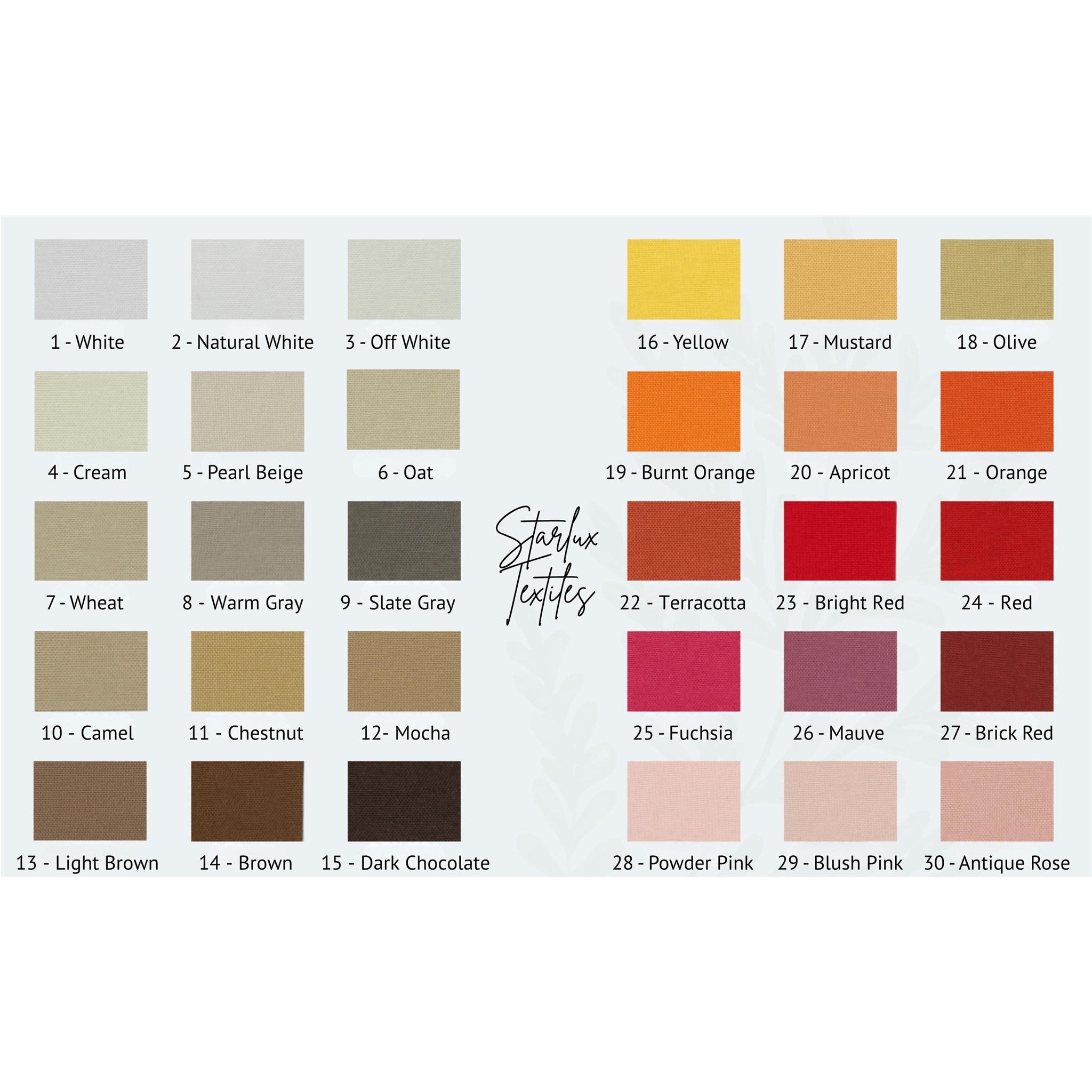 Cotton Linen Tablecloth — Powder Pink, 60 Colors, Custom Size