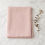 Cotton Linen Tablecloth — Powder Pink, 60 Colors, Custom Size