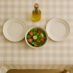 Gingham Cotton Tablecloth — Green Mini Check, 12 Colors, Custom Size