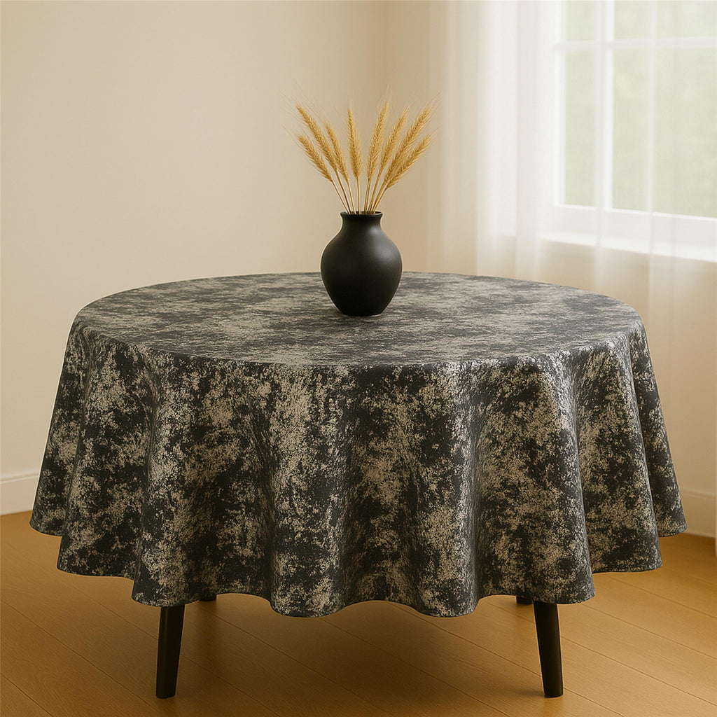 Velvet Tablecloth — Dark Gray & Copper, 13 Colors, Custom Size