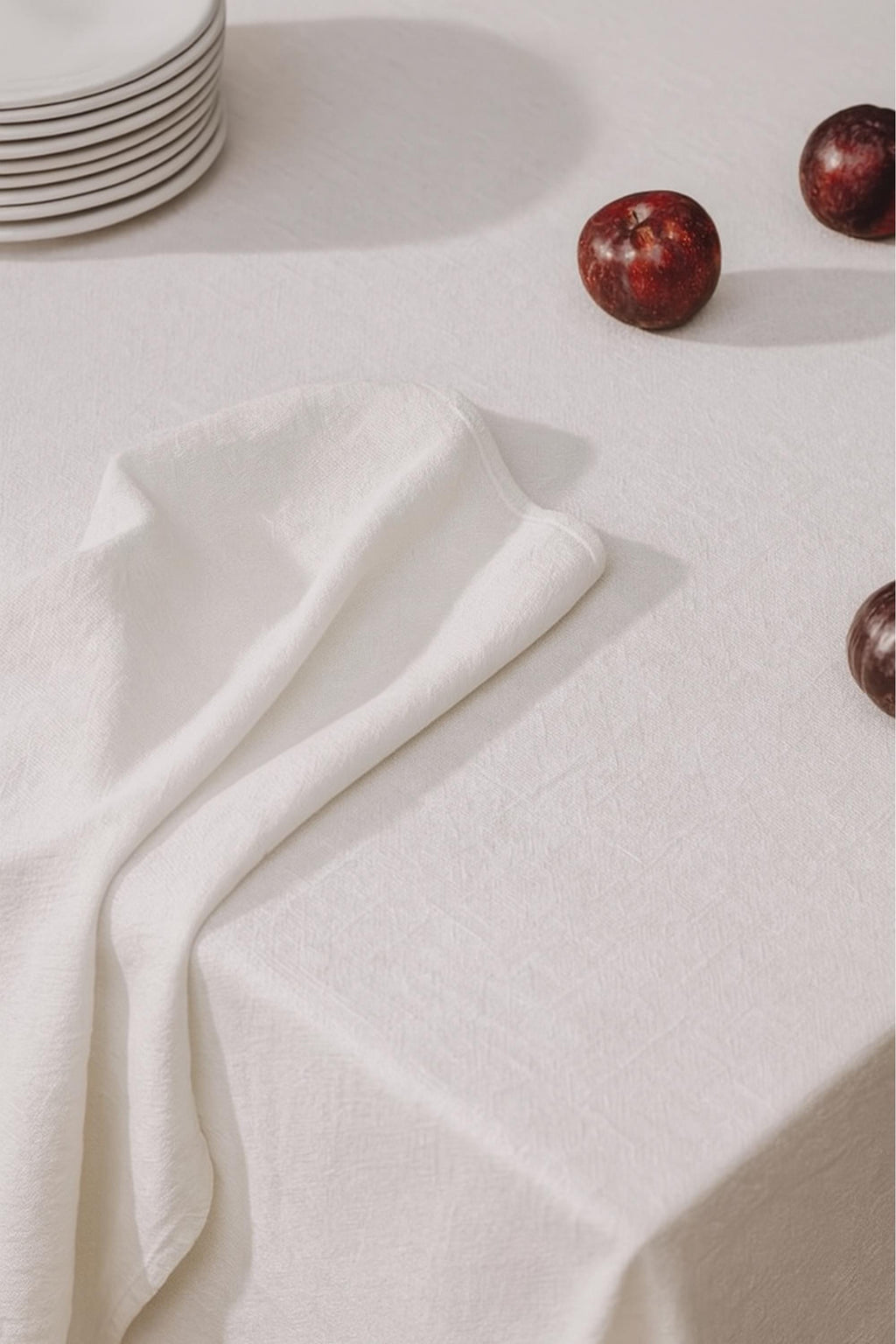 Linen fabric texture close-up