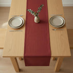 Velvet table runner top view