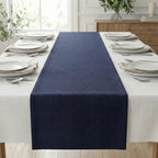 Washed linen table runner