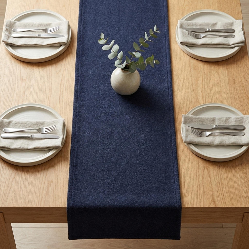 Linen runner on table