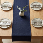 Linen runner on table