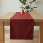 Velvet table runner close-up texture
