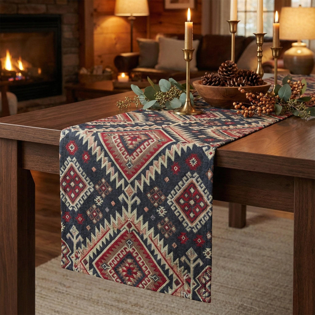 Anatolian linen table runner