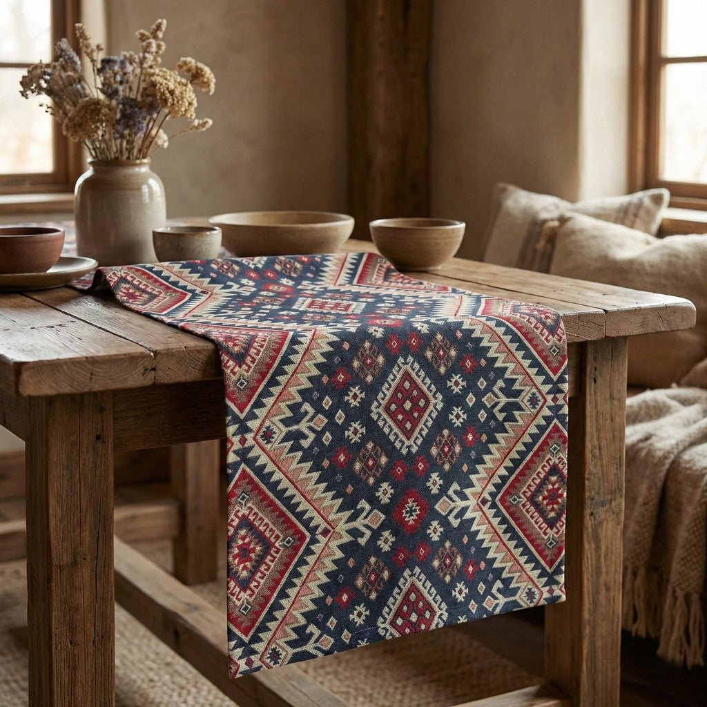 Multicolor table runner