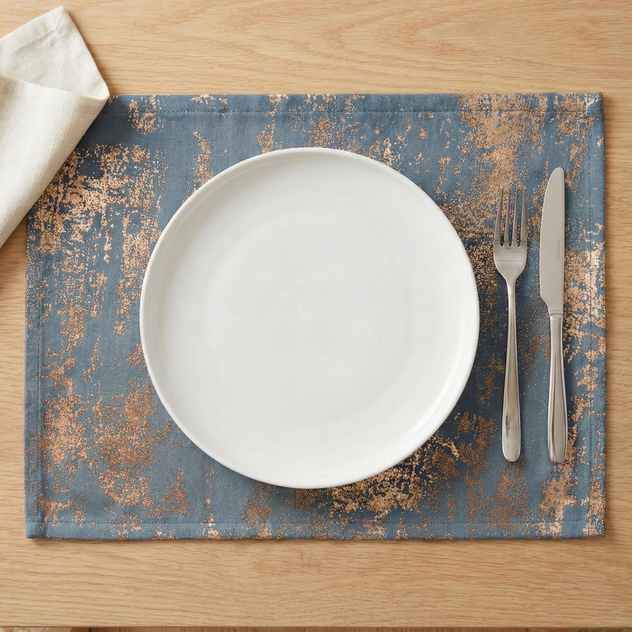 Velvet placemats luxury dining set