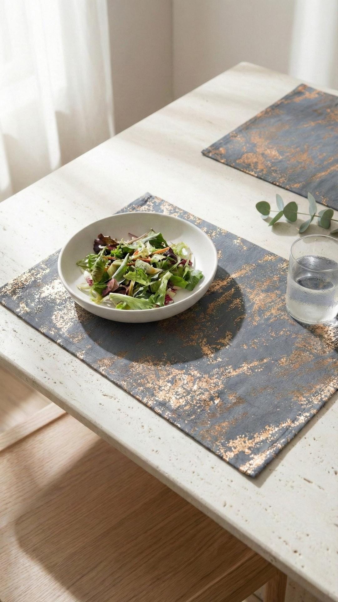 Velvet placemat color options