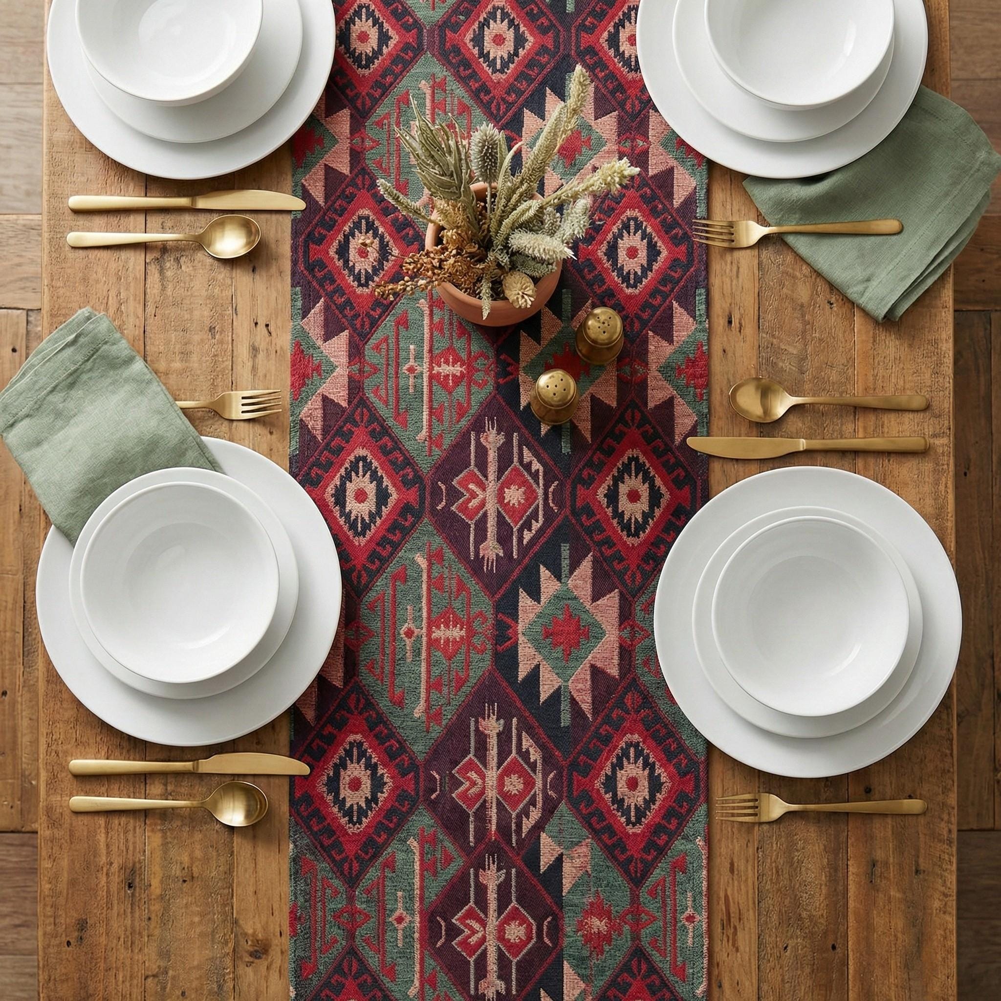 Multicolor Anatolian runner styling