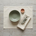 Solid linen placemats set of 4