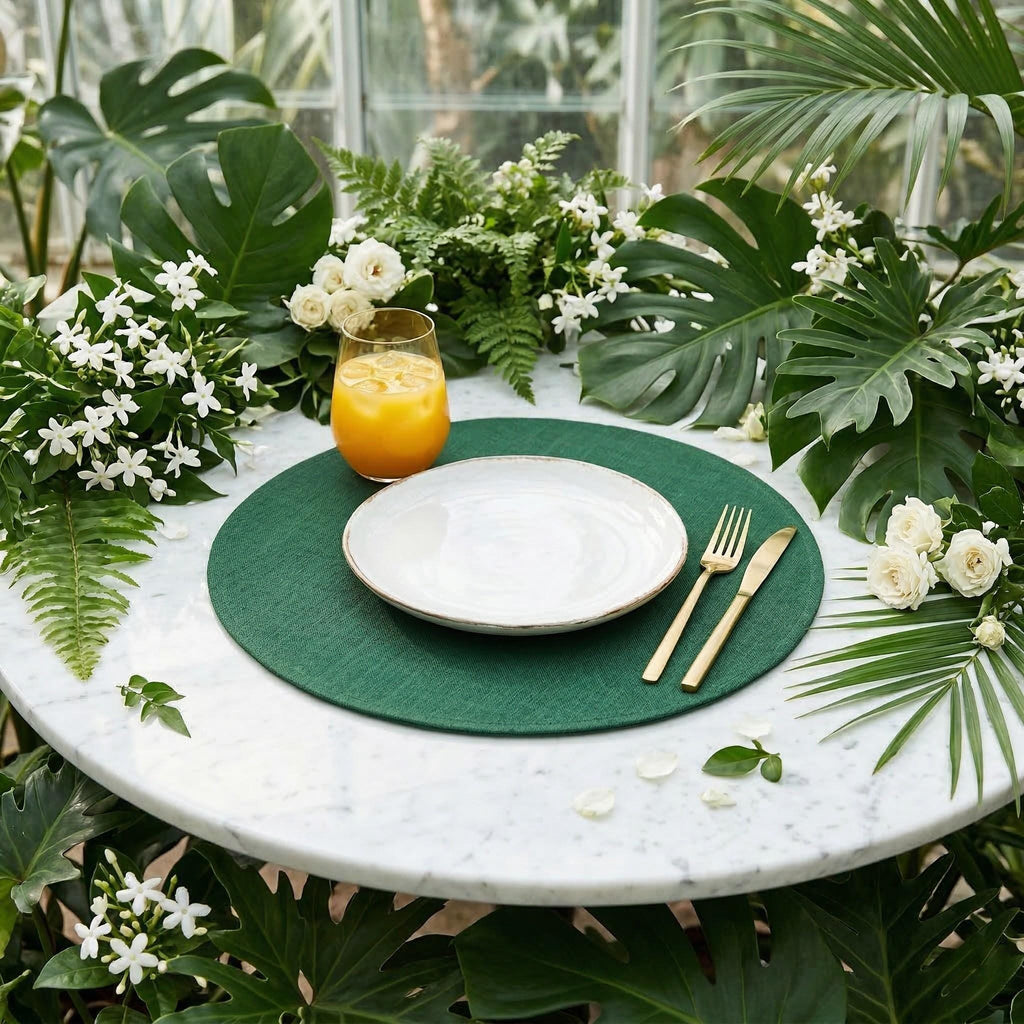 Linen placemat texture