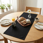 Linen runner table styling