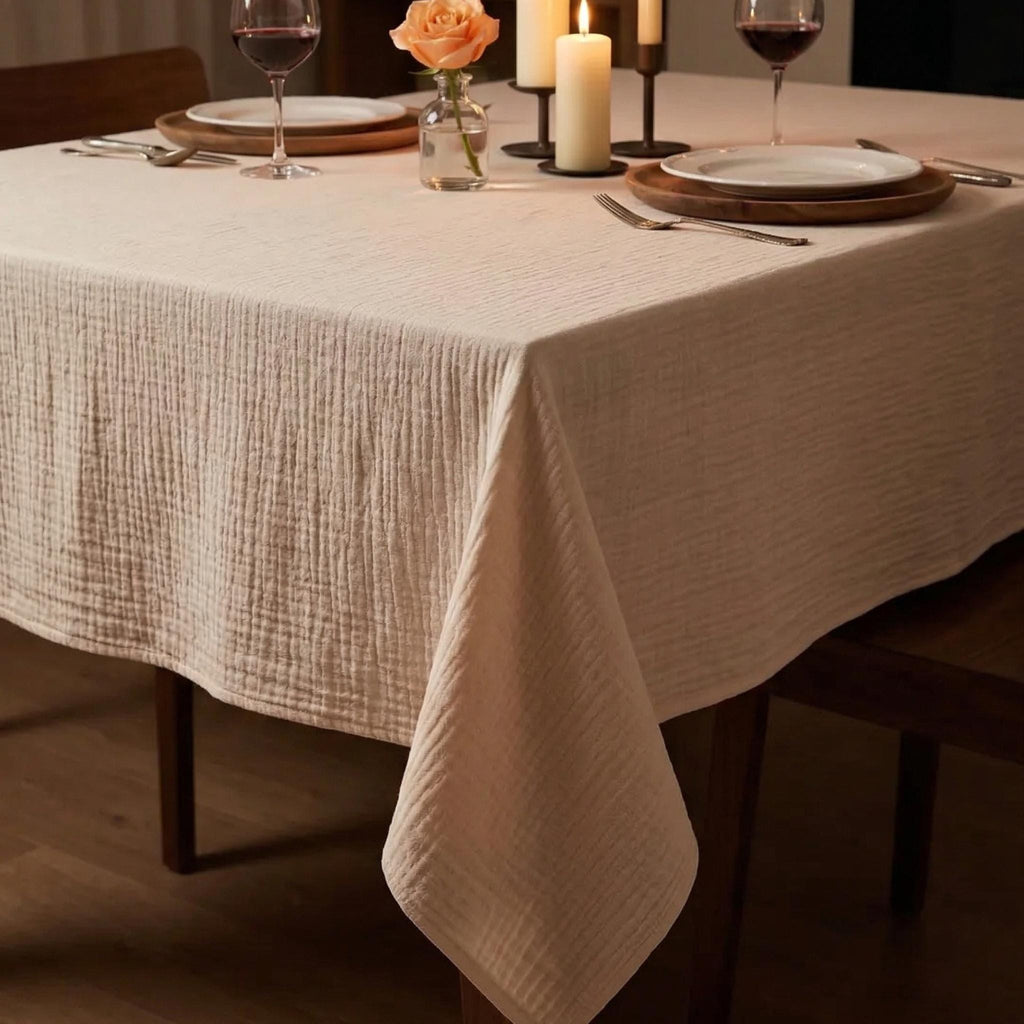 Gauze tablecloth color options