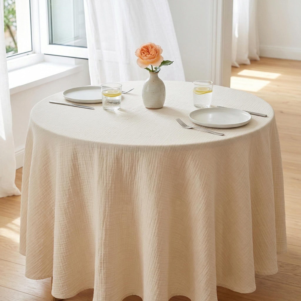 Boho wedding table linen styling