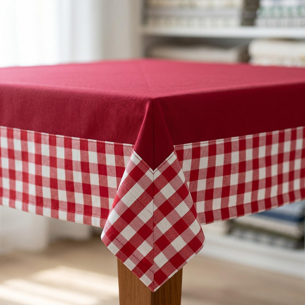 Cotton canvas tablecloth styling