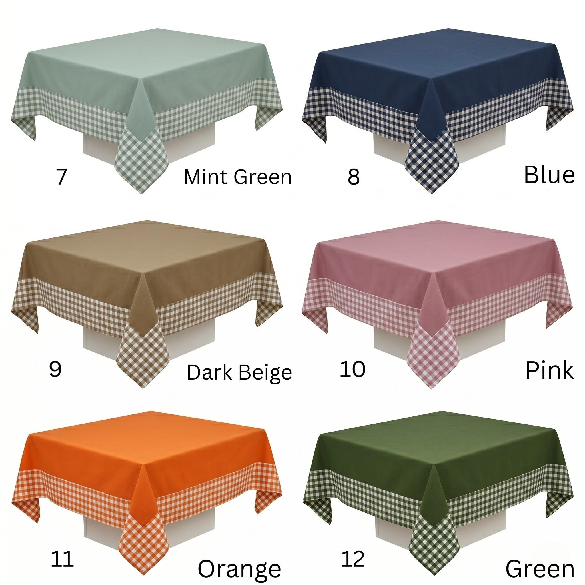 Gingham check border close-up