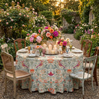 Strawberry Thief tablecloth dining room