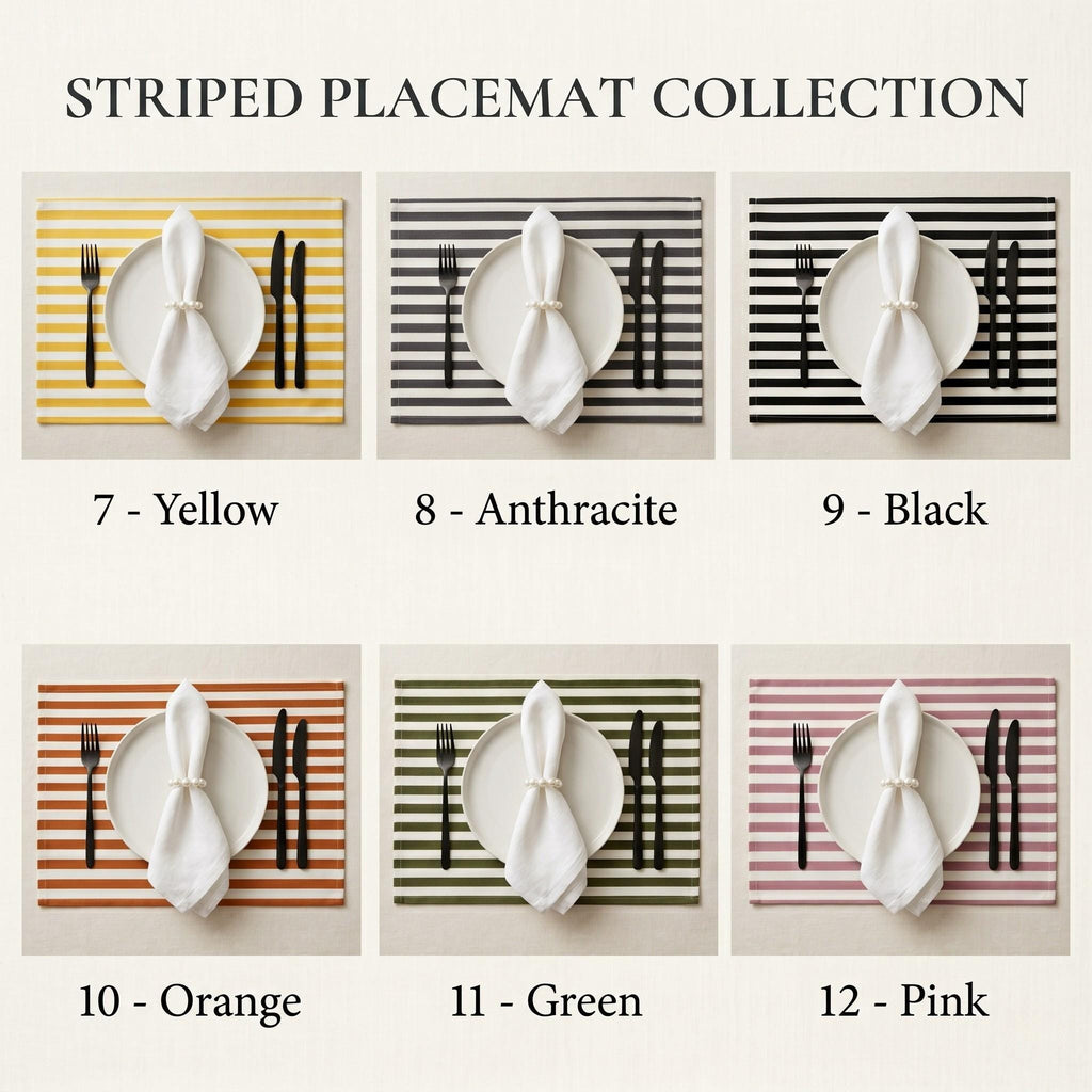 Striped cotton fabric close-up