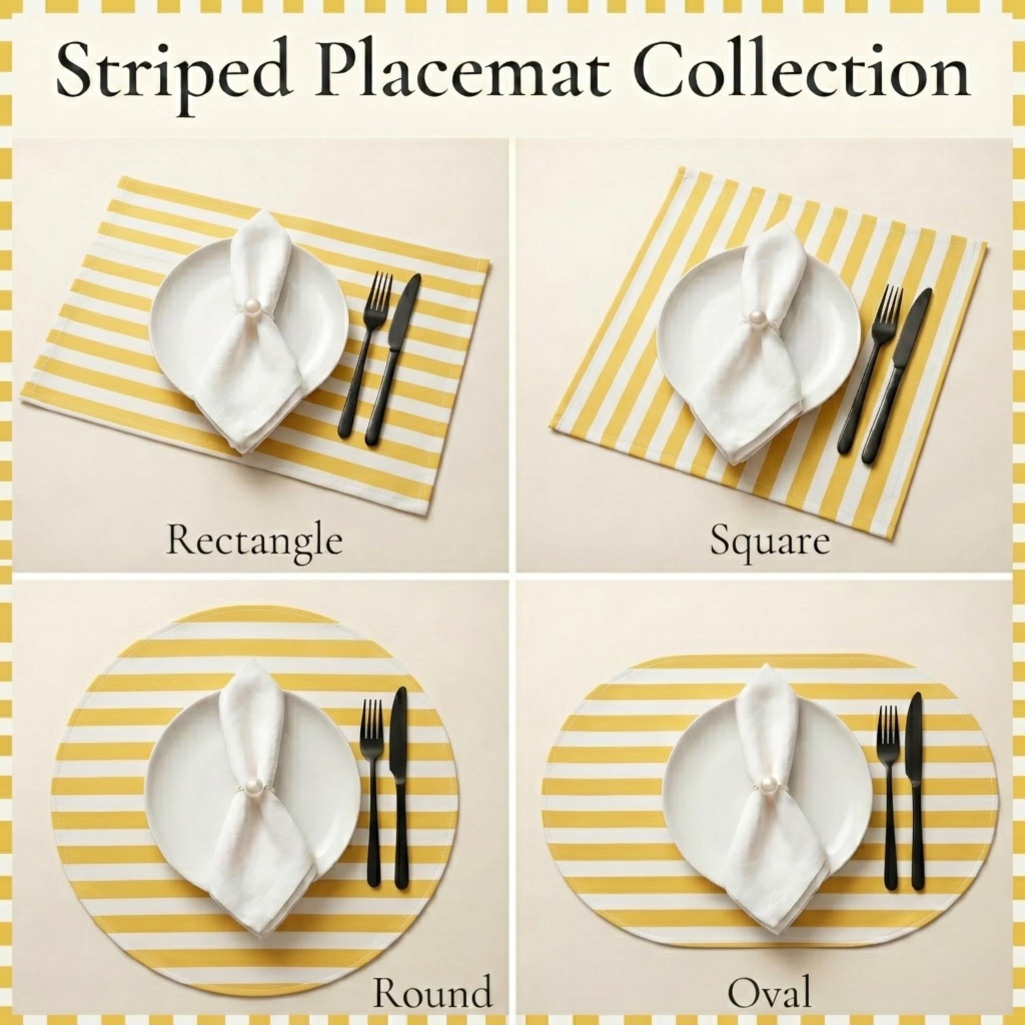 Yellow placemat styling