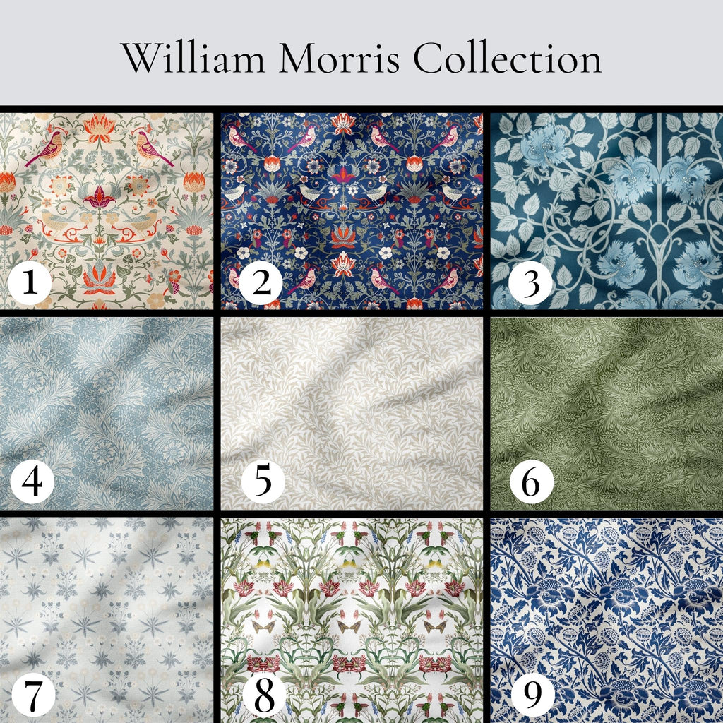 William Morris pattern chart — 15 designs