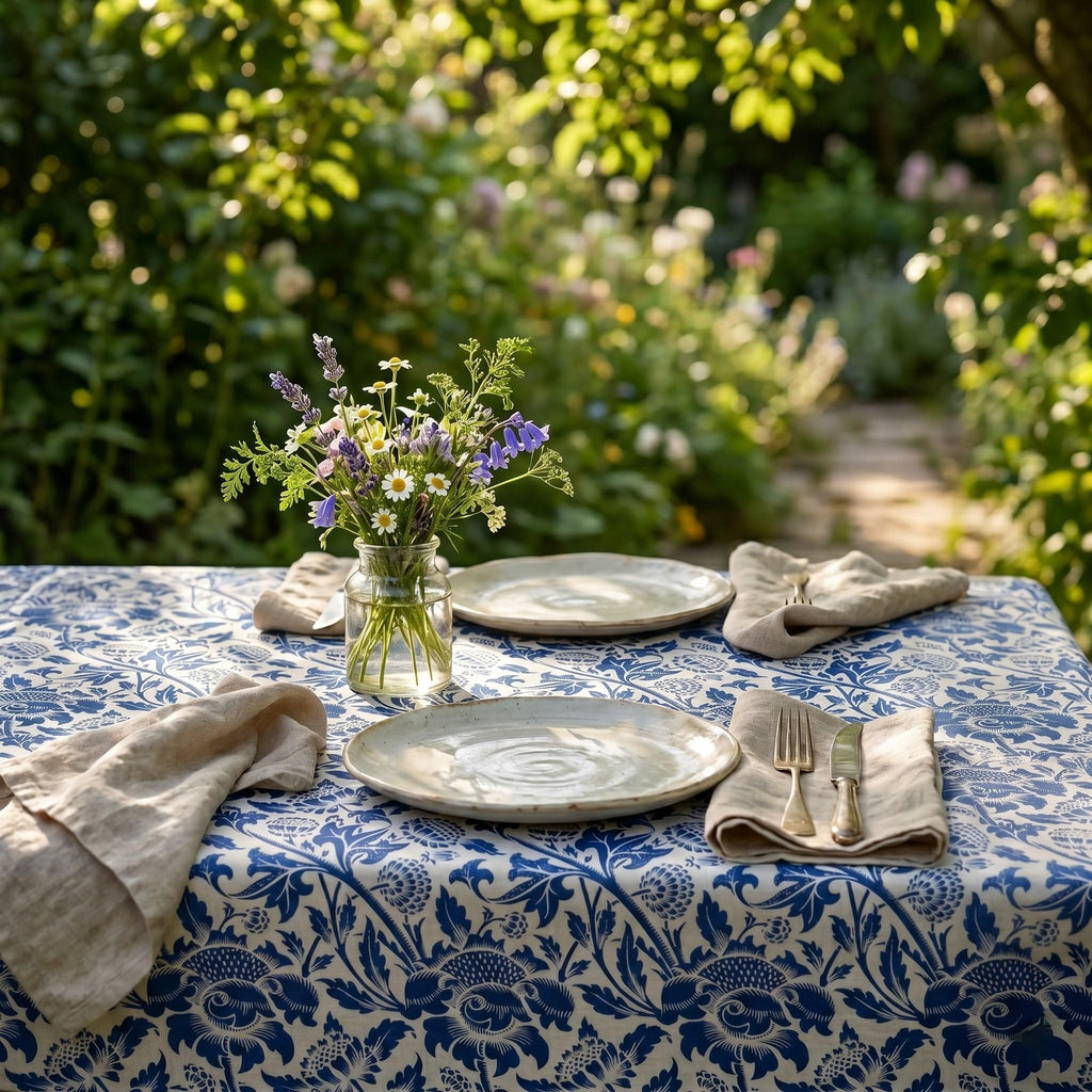 William Morris Indigo Vine tablecloth