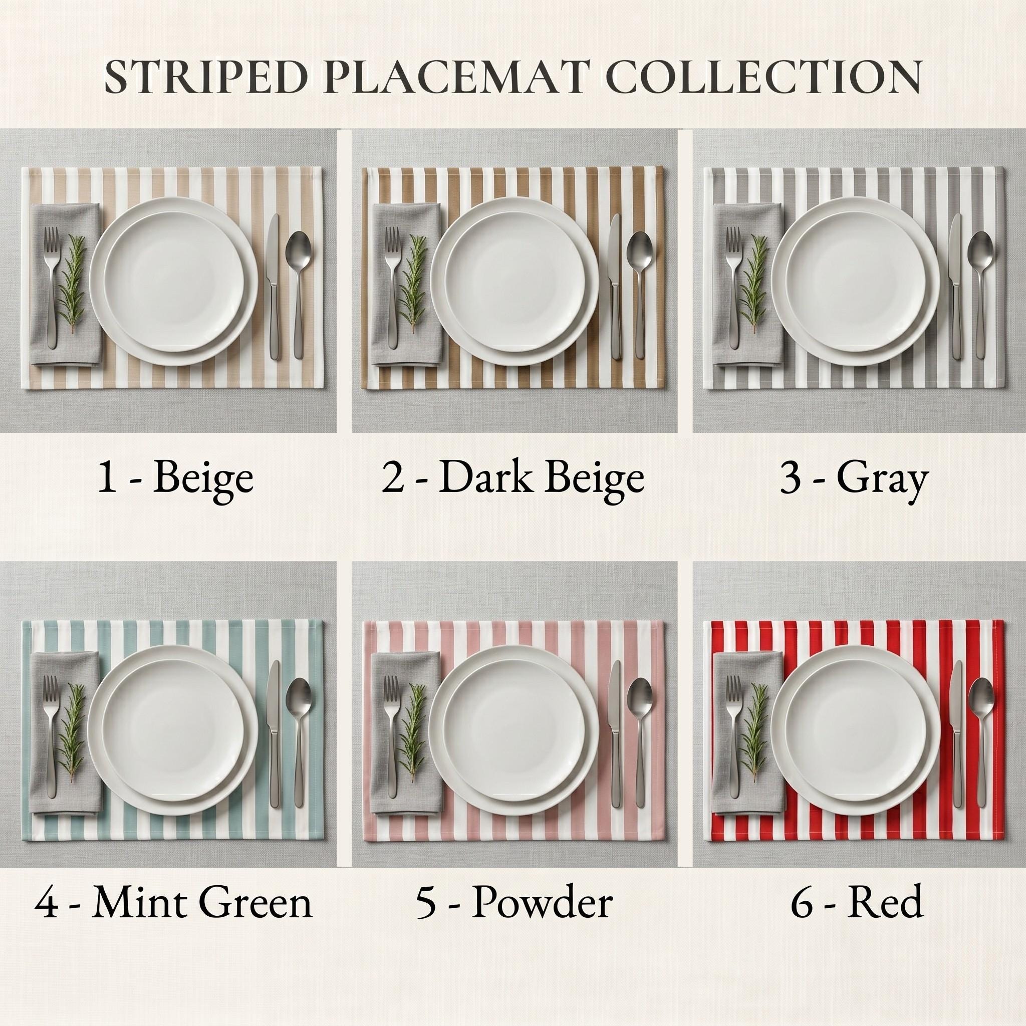 Placemat shapes