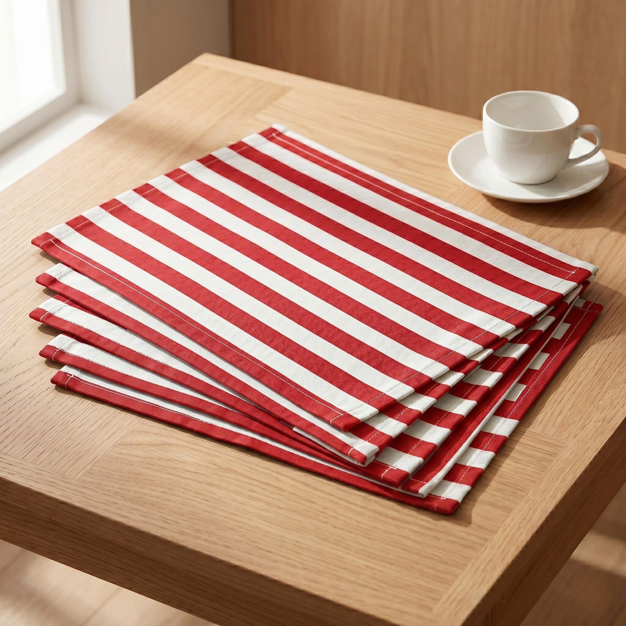 Placemat set on table