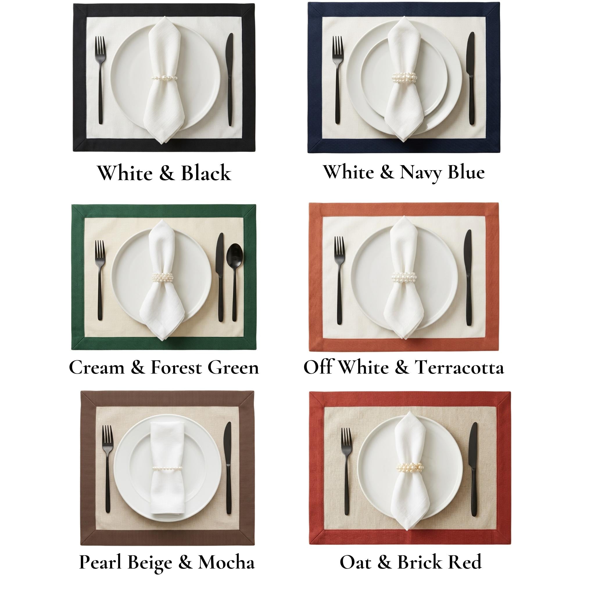 Placemat color combinations