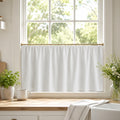 Blackout cafe curtains in kitchen window