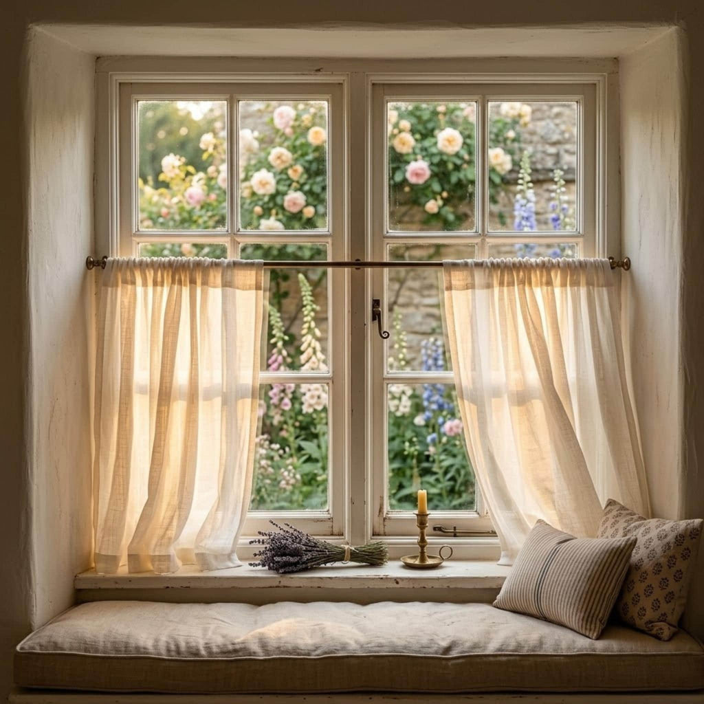 Sheer curtains luminous glow