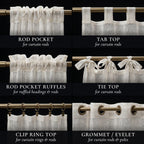 Cafe curtain header styles