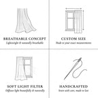 Light filtering tulle panels