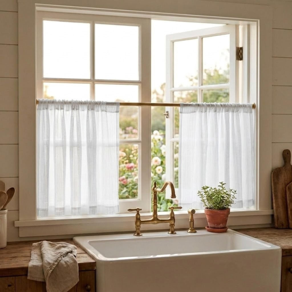 Boho short window panels