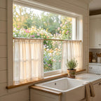 Sheer linen curtain header styles
