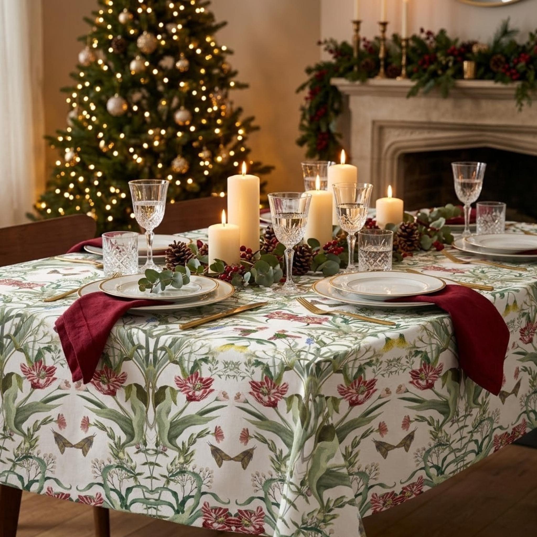 Wild Botanica print tablecloth