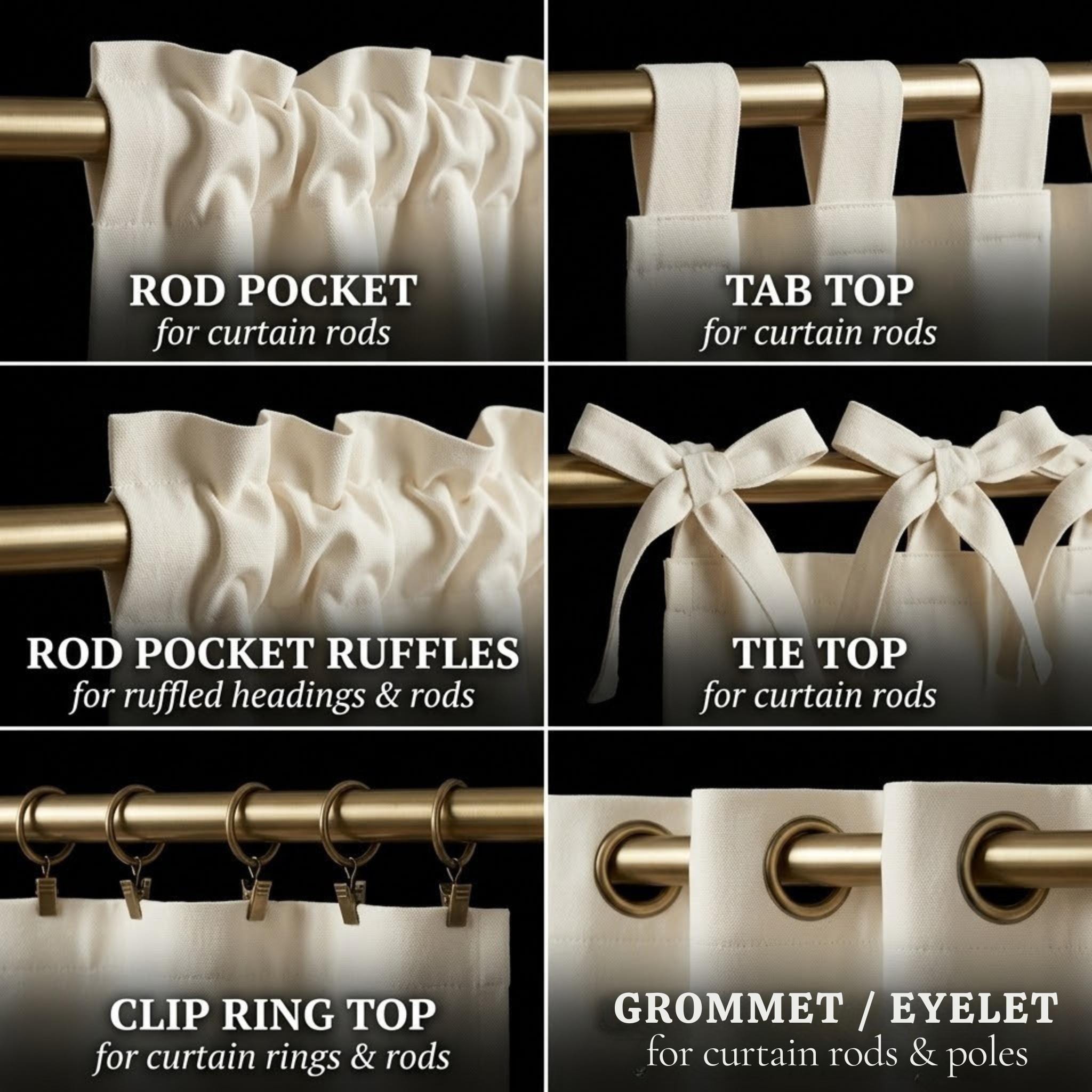 Curtain panel color options