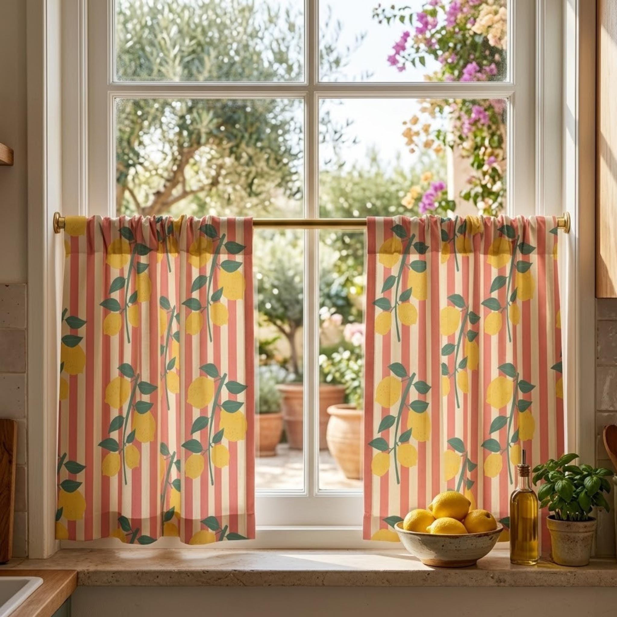 Summer kitchen window panels