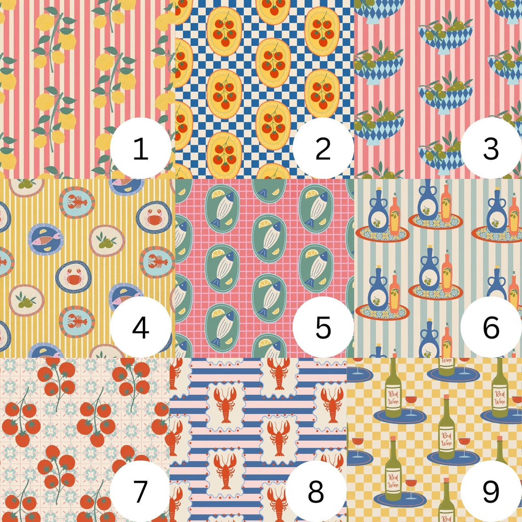 Lemon curtain fabric close-up