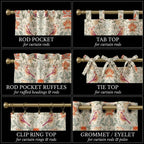 Cafe curtain header styles