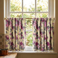 Vintage rose floral cafe curtains